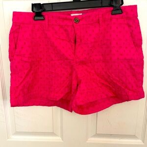Old Navy hot pink eyelet shorts - size 10